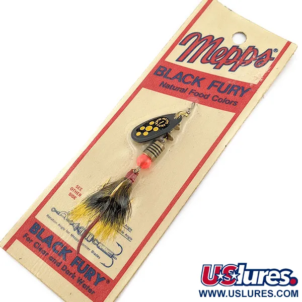 Mepps Black Fury 1 Dressed (білячий хвіст)
