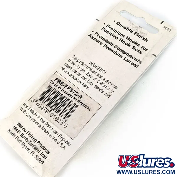  Wahoo Key Largo Swim'n Fin, Rattl, срібло, 11 г, блесна коливалка (колебалка) #18160