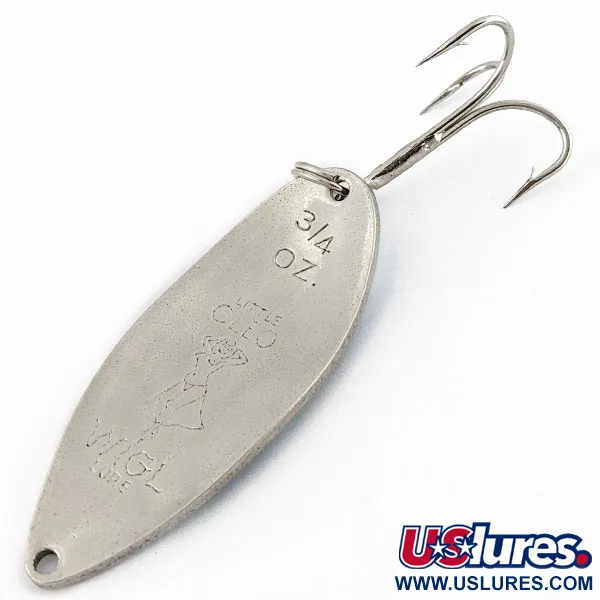 Seneca Little Cleo (Hula Girl), нікель/синій, 21 г, блесна коливалка (колебалка) #18177