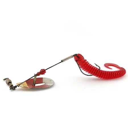 Pflueger June Bug, золото/нікель/червоний, 7 см, блешня оберталка (вертушка) #18186