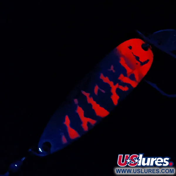 Luhr Jensen Krocodile #5, нікель/оранжевий UV, 25 г, блесна коливалка (колебалка) #18213