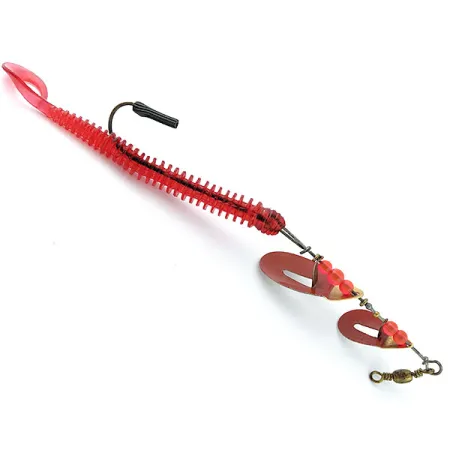 Pflueger June Bug, нікель/золото/червоний, 9 г, блешня оберталка (вертушка) #18254