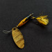  Glen Evans Shyster, золото/чорний/жовтий, 7 г, блешня оберталка (вертушка) #18255