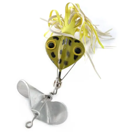 Fred Arbogast Hawaiian Wiggler No. 2-1/2 Sputterfuss Frog, Frog, 21 г, блешня оберталка (вертушка) #18268