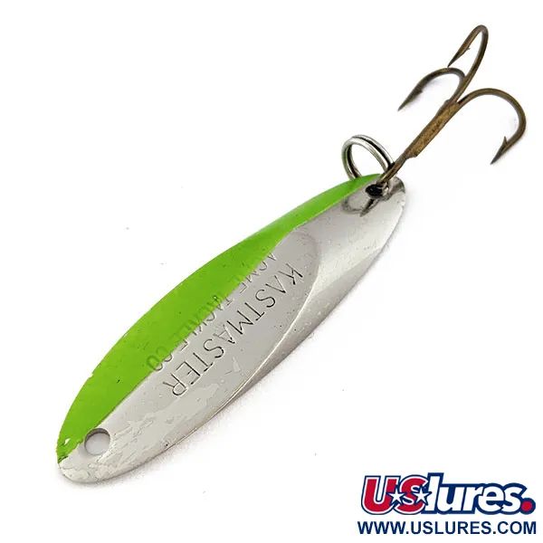 Acme Kastmaster UV, нікель/зелений UV, 10,5 г, блесна коливалка (колебалка) #18304