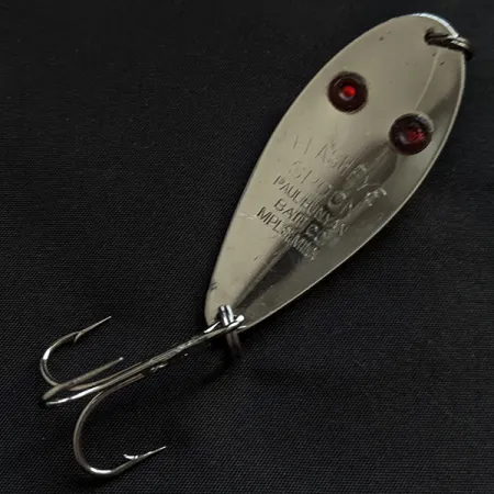 Paul Bunyan Flash eye spoon, нікель/червоні очі, 17 г, блесна коливалка (колебалка) #18400
