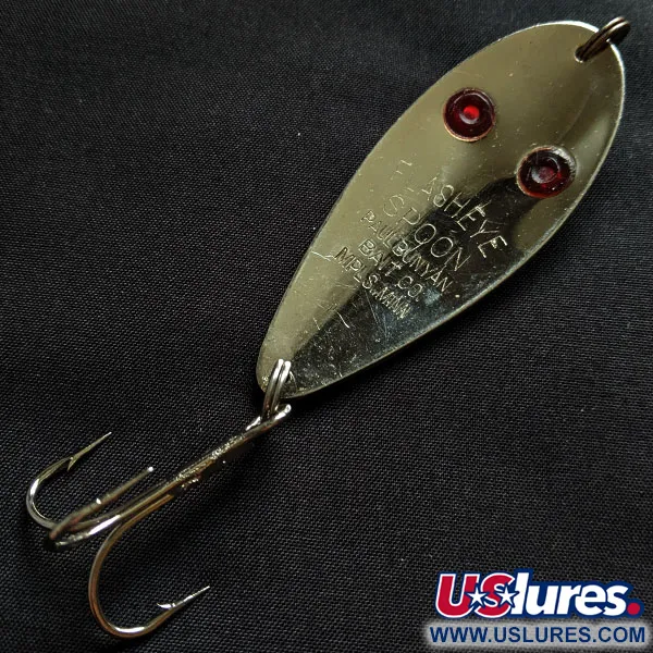  Paul Bunyan Flash eye spoon, нікель/червоні очі, 17 г, блесна коливалка (колебалка) #18400
