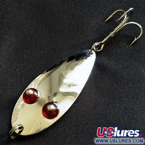  Paul Bunyan Flash eye spoon, нікель/червоні очі, 17 г, блесна коливалка (колебалка) #18400