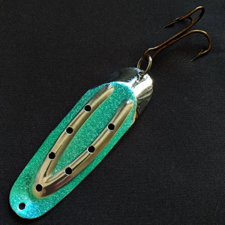Rustowicz Charger №3, нікель/зелений, 12,5 г, блесна коливалка (колебалка) #18404