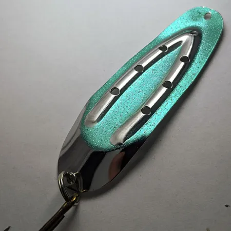 Rustowicz Charger №3, нікель/зелений, 12,5 г, блесна коливалка (колебалка) #18404