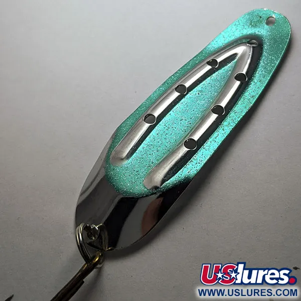 Rustowicz Charger №3, нікель/зелений, 12,5 г, блесна коливалка (колебалка) #18404