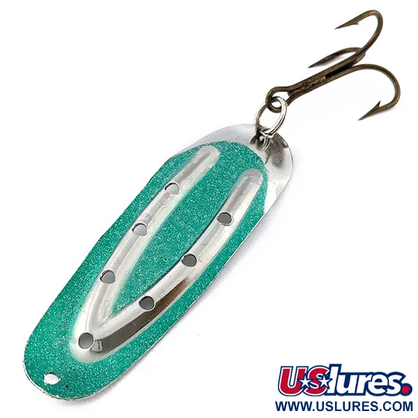 Rustowicz Charger №3, нікель/зелений, 12,5 г, блесна коливалка (колебалка) #18404
