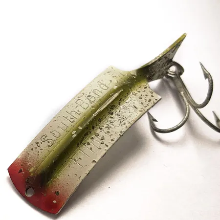 South Bend Flipit 625, білий/червоний/коричневий/блискітки, 8,5 г, блесна коливалка (колебалка) #18406