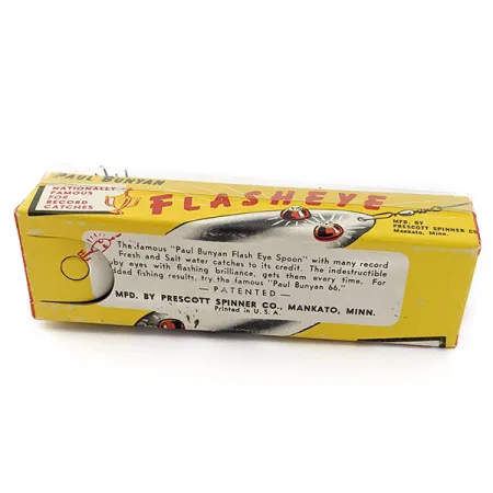 Prescott Spinner Paul Bunyan Flash eye spoon, нікель/червоні очі, 17 г, блесна коливалка (колебалка) #18410