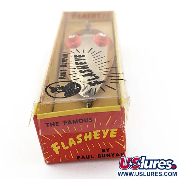 Prescott Spinner Paul Bunyan Flash eye spoon, нікель/червоні очі, 17 г, блесна коливалка (колебалка) #18410