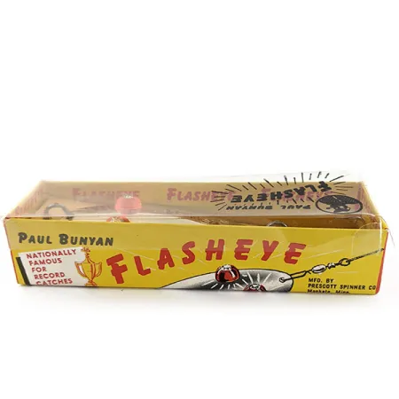 Prescott Spinner Paul Bunyan Flash eye spoon, нікель/червоні очі, 17 г, блесна коливалка (колебалка) #18410