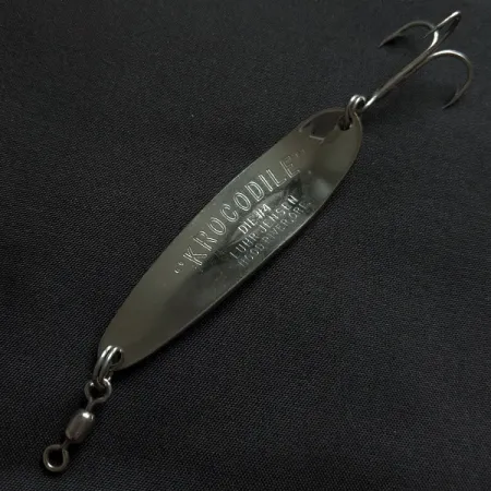 Luhr Jensen Krocodile #4, нікель/синій, 14 г, блесна коливалка (колебалка) #18412