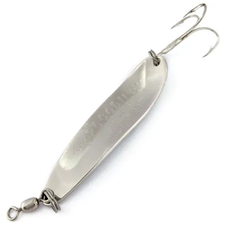 Luhr Jensen Krocodile #4, нікель/синій, 14 г, блесна коливалка (колебалка) #18412