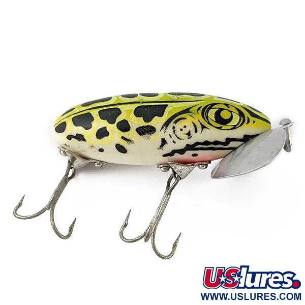  Fred Arbogast Seein's Believin' green leopard frog (1970s), green  leopard frog, 10 г, воблер #18477