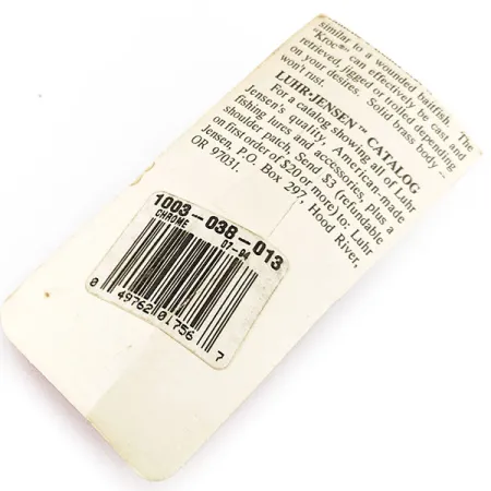 Luhr Jensen Krocodile #3, хром, 14 г, блесна коливалка (колебалка) #18482