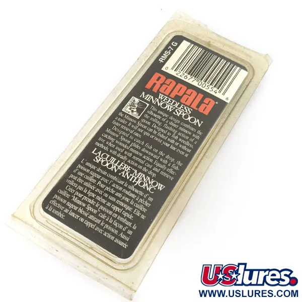  Rapala Minnow Spoon, G (Gold), 15 г, воблер #18483