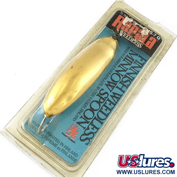  Rapala Minnow Spoon, G (Gold), 15 г, воблер #18483