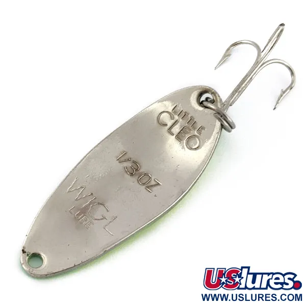 Acme Little Cleo, жовтий/зелений/нікель, 9 г, блесна коливалка (колебалка) #18501