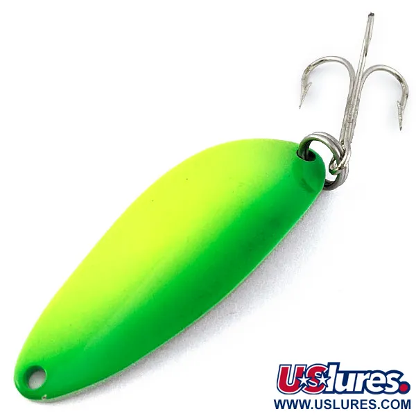 Acme Little Cleo, жовтий/зелений/нікель, 9 г, блесна коливалка (колебалка) #18501