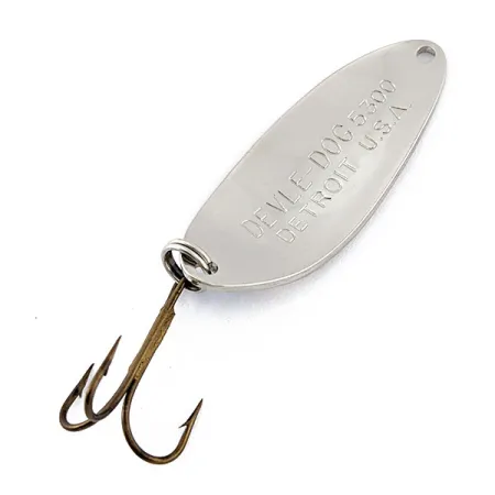 Eppinger Dardevle Devle-Dog 5300, нікель/синій, 10 г, блесна коливалка (колебалка) #18507