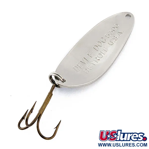 Eppinger Dardevle Devle-Dog 5300, нікель/синій, 10 г, блесна коливалка (колебалка) #18507