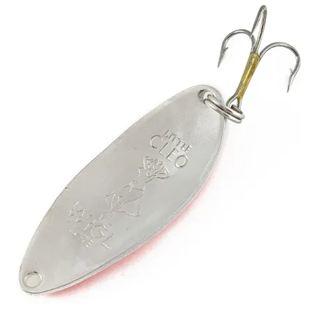 Seneca Little Cleo (Hula Girl) Glow, нікель/помаранчевий/білий Glow, 14 г, блесна коливалка (колебалка) #18538