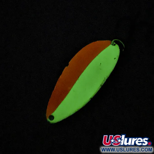 Seneca Little Cleo (Hula Girl) Glow, нікель/помаранчевий/білий Glow, 14 г, блесна коливалка (колебалка) #18538