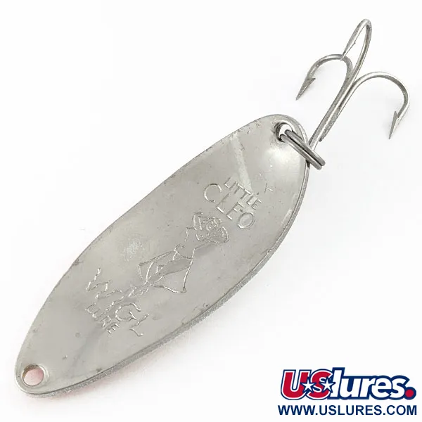 Seneca Little Cleo (Hula Girl), білий перламутр/оранжевий/нікель, 14 г, блесна коливалка (колебалка) #18564