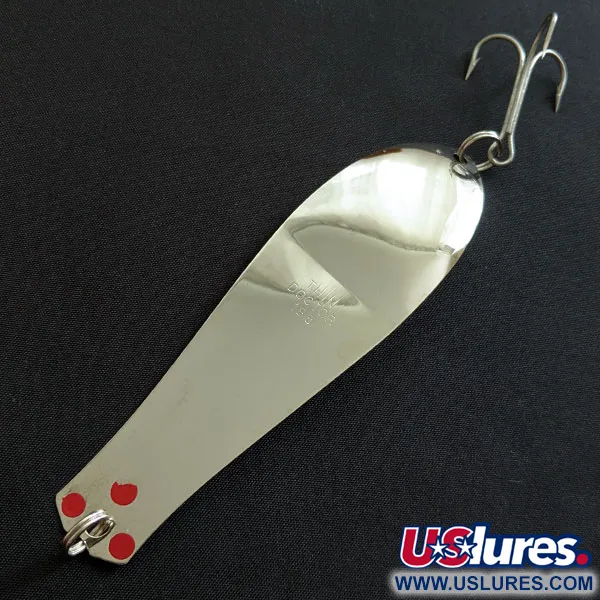 Prescott Spinner Thin Doctor 185, нікель/червоний, 10 г, блесна коливалка (колебалка) #18613