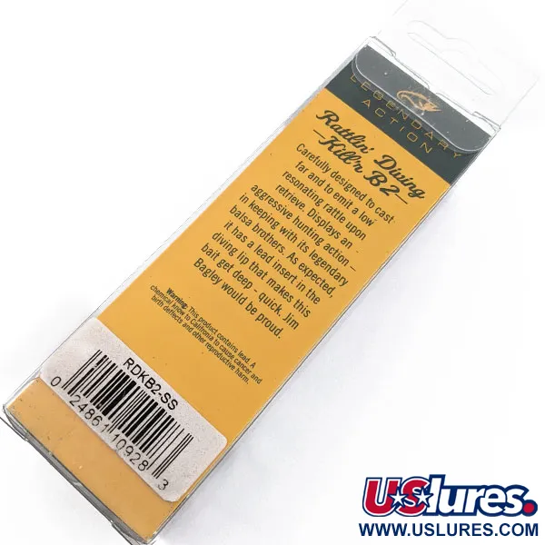  Bagley Rattlin Diving killer B2, , 10,5 г, воблер #18629