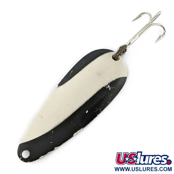  Nebco Aqua spoon, чорний/білий/нікель, 10 г, блесна коливалка (колебалка) #18639