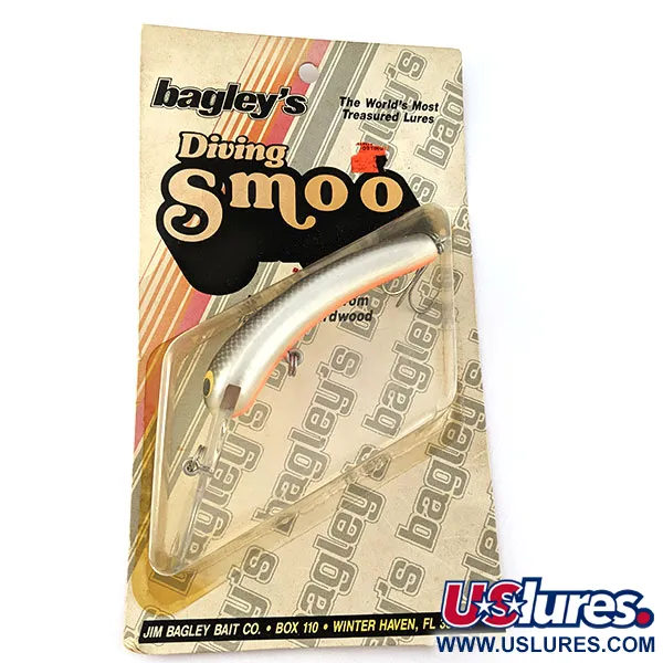  Bagley's Diving Smoo #3, 04 (black on white shad), 14 г, воблер #18694