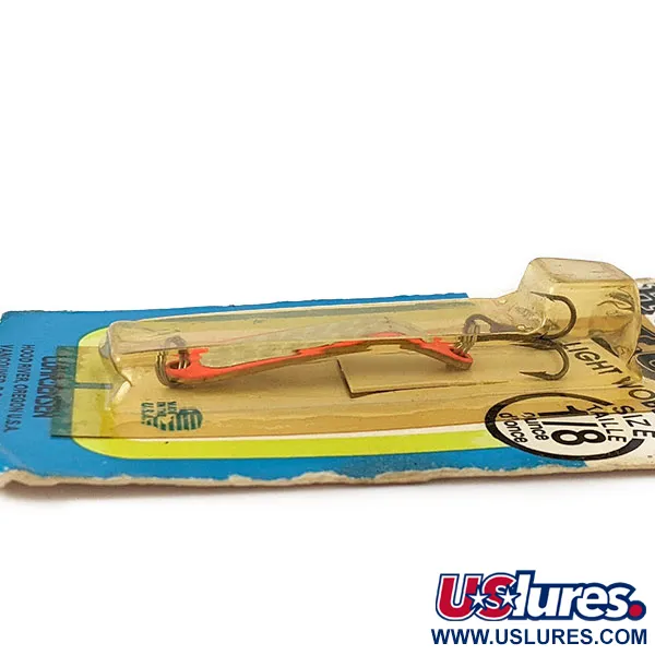 Luhr Jensen Hus-lure UV, нікель/червоний UV, 4 г, блесна коливалка (колебалка) #18734