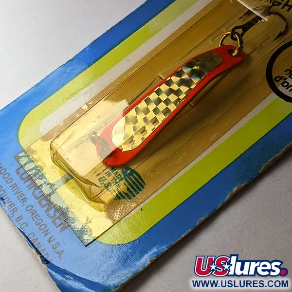 Luhr Jensen Hus-lure UV, нікель/червоний UV, 4 г, блесна коливалка (колебалка) #18734