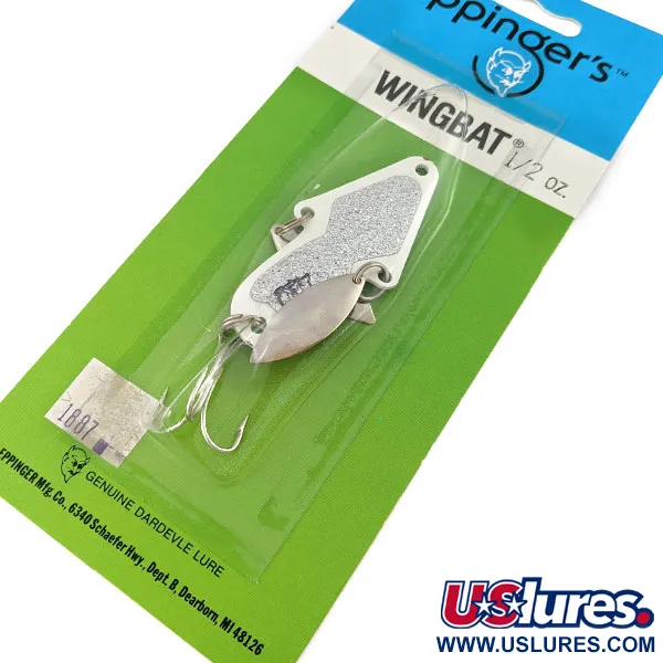  Eppinger Wingbat, нікель/білий, 14 г, блесна коливалка (колебалка) #18759