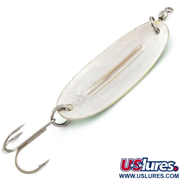 Williams Wabler W50, нікель/жовтий/зелений UV, 14 г, блесна коливалка (колебалка) #18774