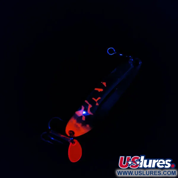 Luhr Jensen Krocodile #3, нікель/червоний UV, 10 г, блесна коливалка (колебалка) #18804