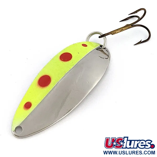 Acme Little Cleo (Hula Girl), нікель/жовтий/червоний UV, 14 г, блесна коливалка (колебалка) #18805