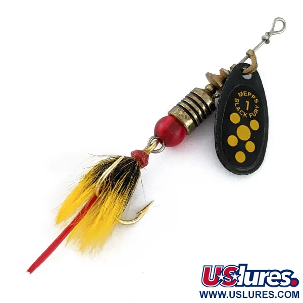 Mepps Black Fury 1 Dressed (білячий хвіст)