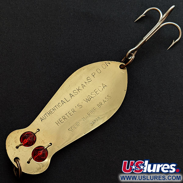  Herter's Authenticalaska spoon, золото/червоні очі, 28 г, блесна коливалка (колебалка) #18886