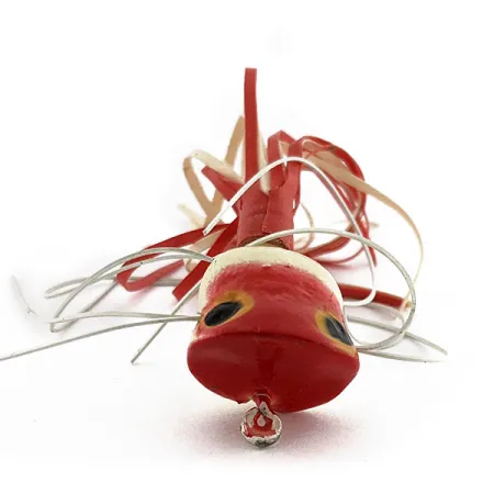 Fred Arbogast Hula Popper, червоний/білий, 2,5 г, воблер #18911