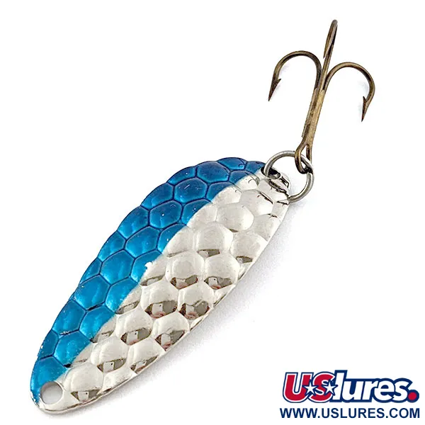 Acme Little Cleo bubbles, нікель/синій, 9 г, блесна коливалка (колебалка) #18953