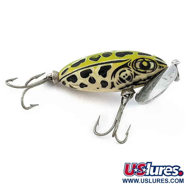 Fred Arbogast Seein's Believin' green leopard (1970x)