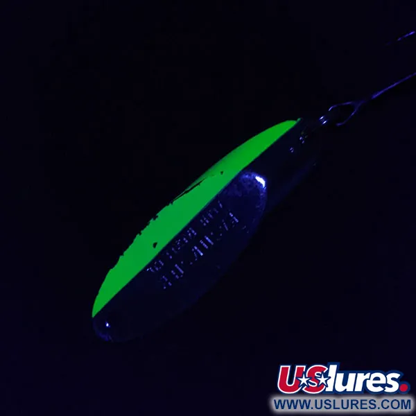 Acme Kastmaster UV, нікель/зелений UV, 21 г, блесна коливалка (колебалка) #18973