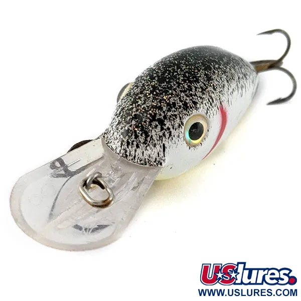 Strike King 4XD, Pearl/Black Splatter w/Char, 10 г, воблер #19106